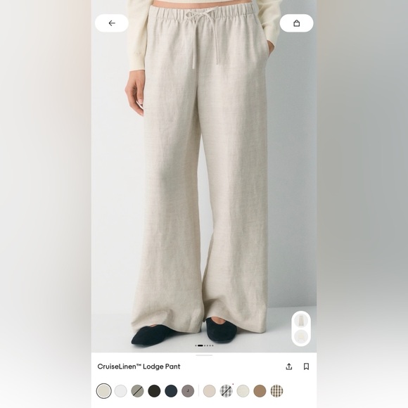 Aritzia CruiseLinen Lodge Pants XS - Picture 3 of 5